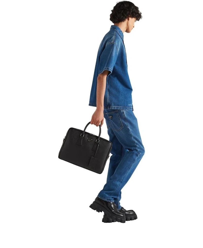 Saffiano Leather Briefcase