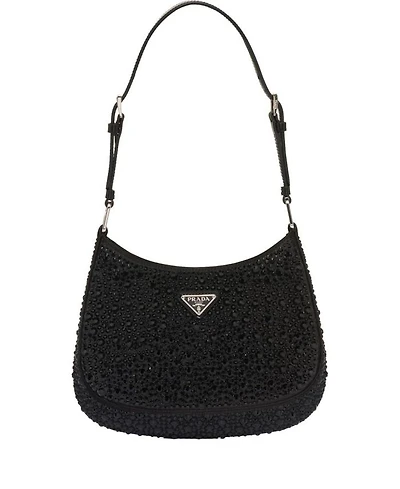 Cleo Satin Bag with Crystals