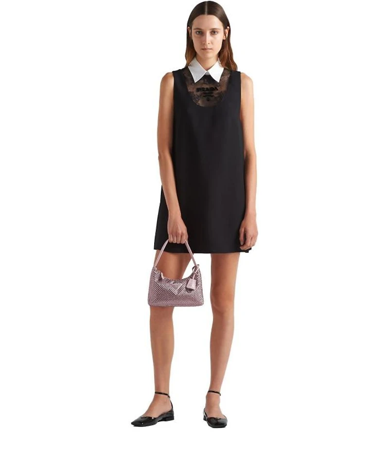 Re-Edition Satin Mini-Bag with Crystals