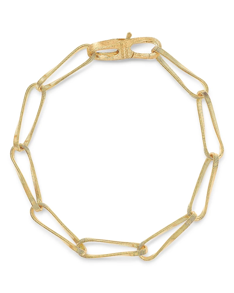Marco Bicego 18K Yellow Gold Marrakech Onde Twisted Coil Large Link Chain Bracelet