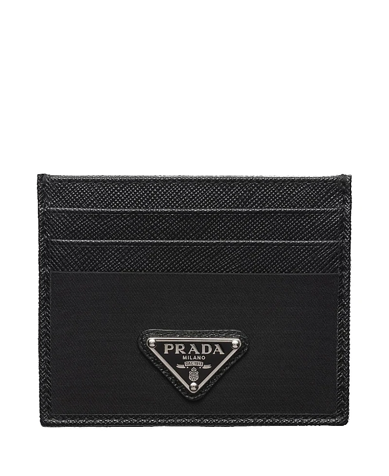 Prada Re-Nylon and Saffiano Leather Card Holder