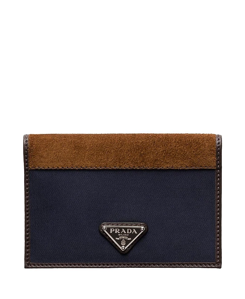 Prada Re-Nylon and Leather Passport Holder