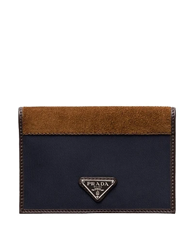 Prada Re-Nylon and Leather Passport Holder