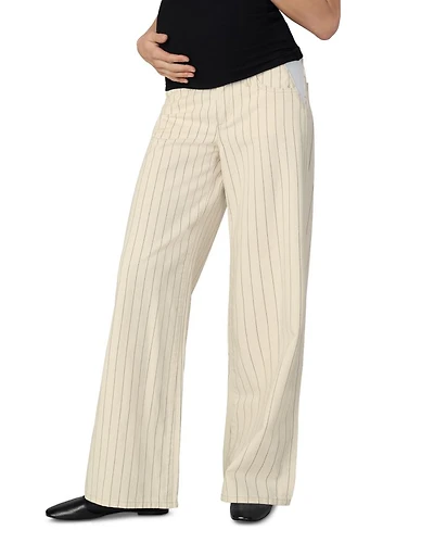 The Lou Maternity Jeans Natural Stripe