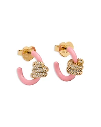 kate spade new york Ropes & Knots Pave Knot Hoop Earrings