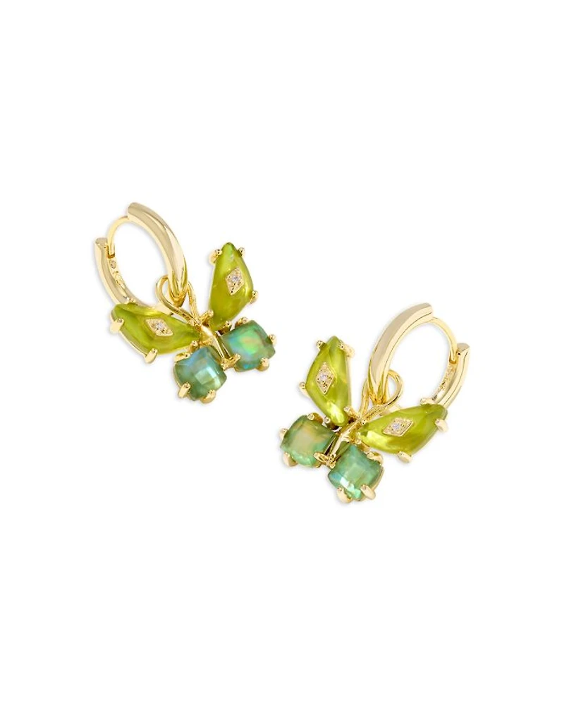 Bianca Butterfly Huggie Earrings