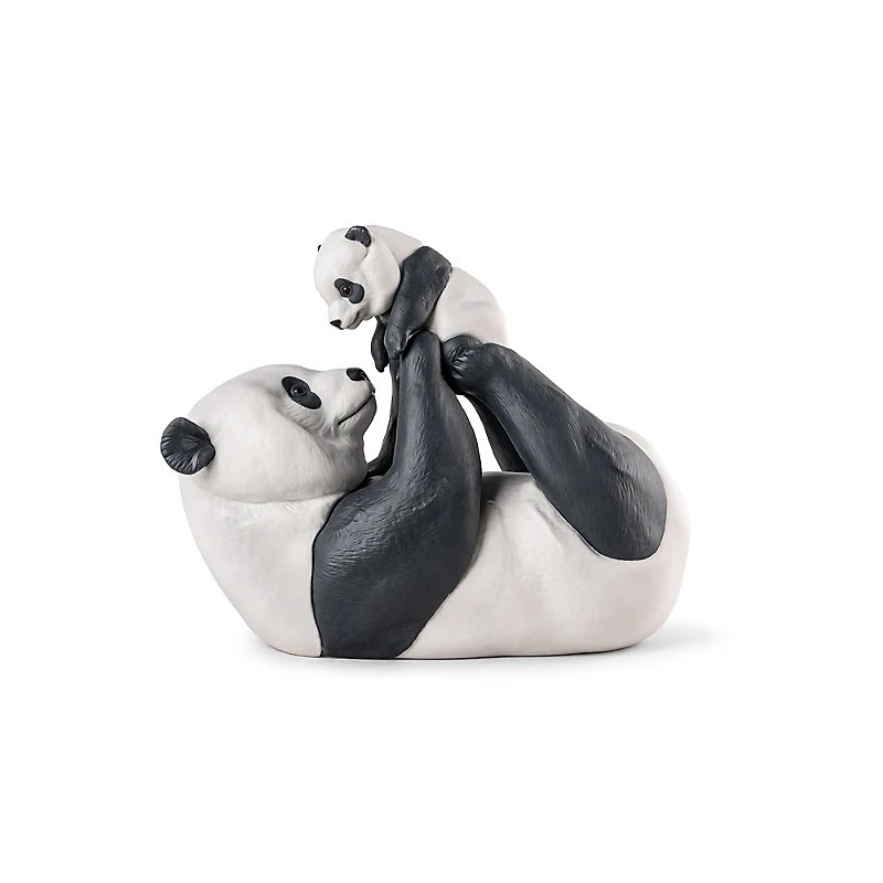 Lladro Mommy Panda Sculpture