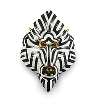 Lladro Mandrill Mask, Black-Gold