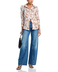 Giraffe Satin Shirt - Exclusive