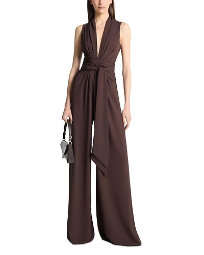 Tie Waist Palazzo Jumpsuit