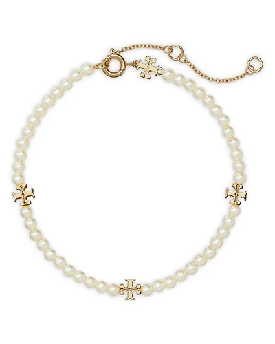 Kira Double T & Imitation Pearl Flex Bracelet