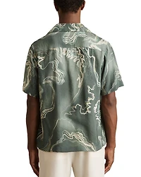 Short Sleeve Button Front Camp Shirt
