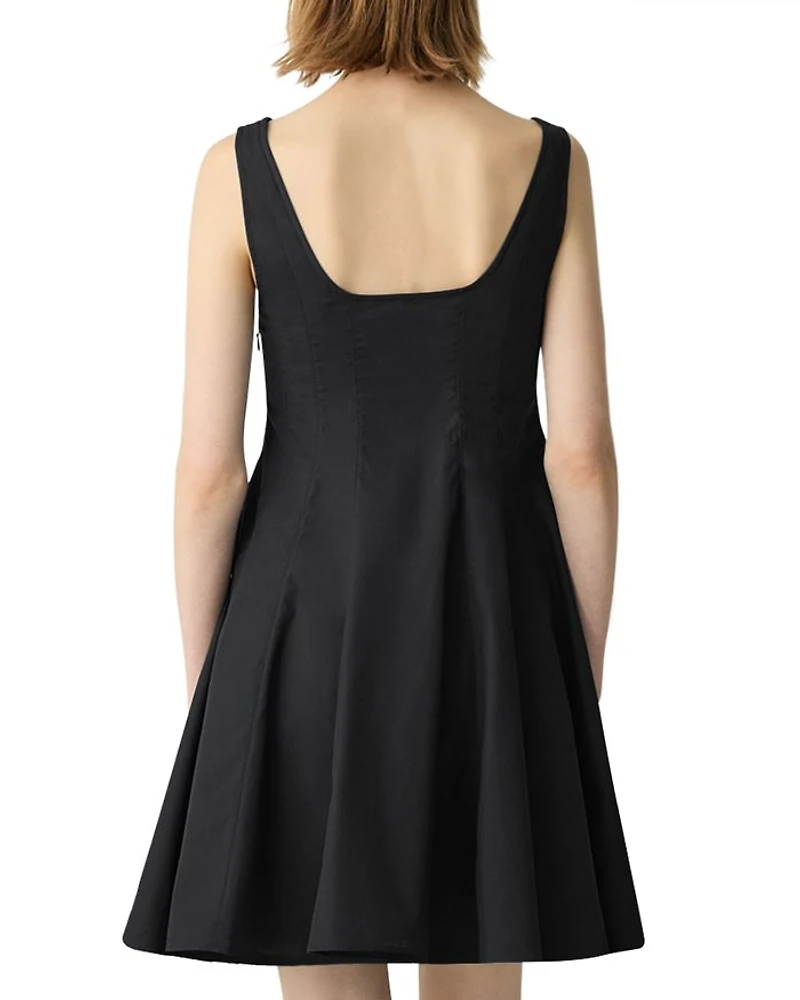 Sleeveless Poplin Mini Dress