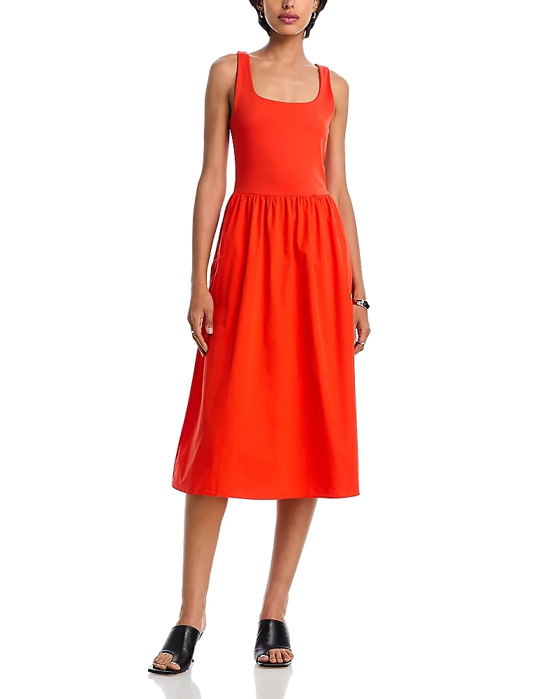 Spanx Mixed Media Tank Midi Dress