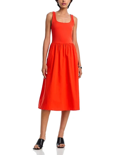 Spanx Mixed Media Tank Midi Dress