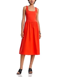 Spanx Mixed Media Tank Midi Dress