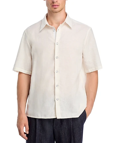 rag & bone Dalton Linen Short Sleeve Shirt