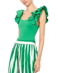 Tawny Ruffle Sleeve Bodysuit