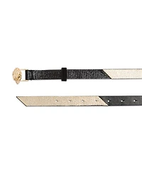 Women's Embellished Leather Belt