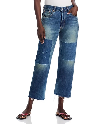 Lucy High Rise Ankle Boyfriend Jeans Esher Blue