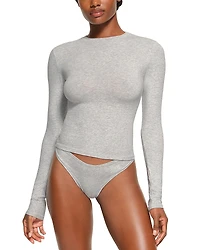 Skims Cotton Jersey Long Sleeve Tee