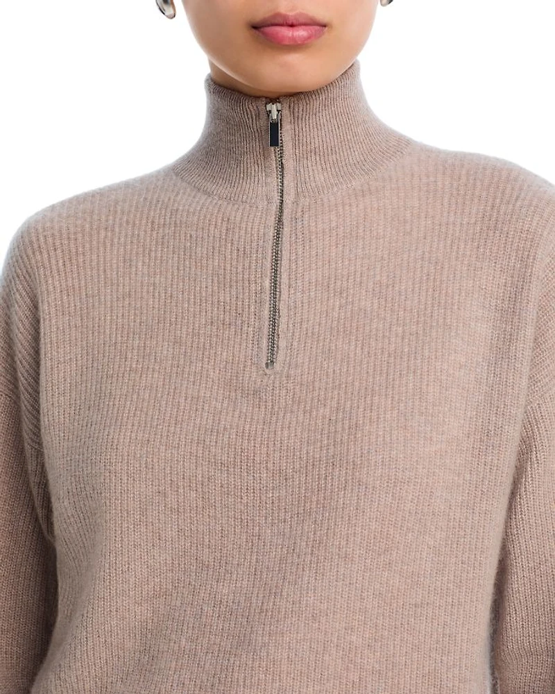 Quarter Zip Cashmere Sweater - Exclusive