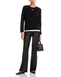 Double Layer Cashmere Crewneck Sweater - Exclusive