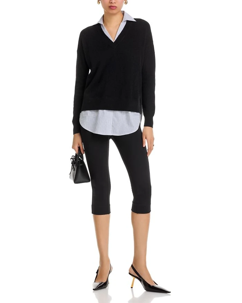 Layered Look Cashmere Sweater - Exclusive