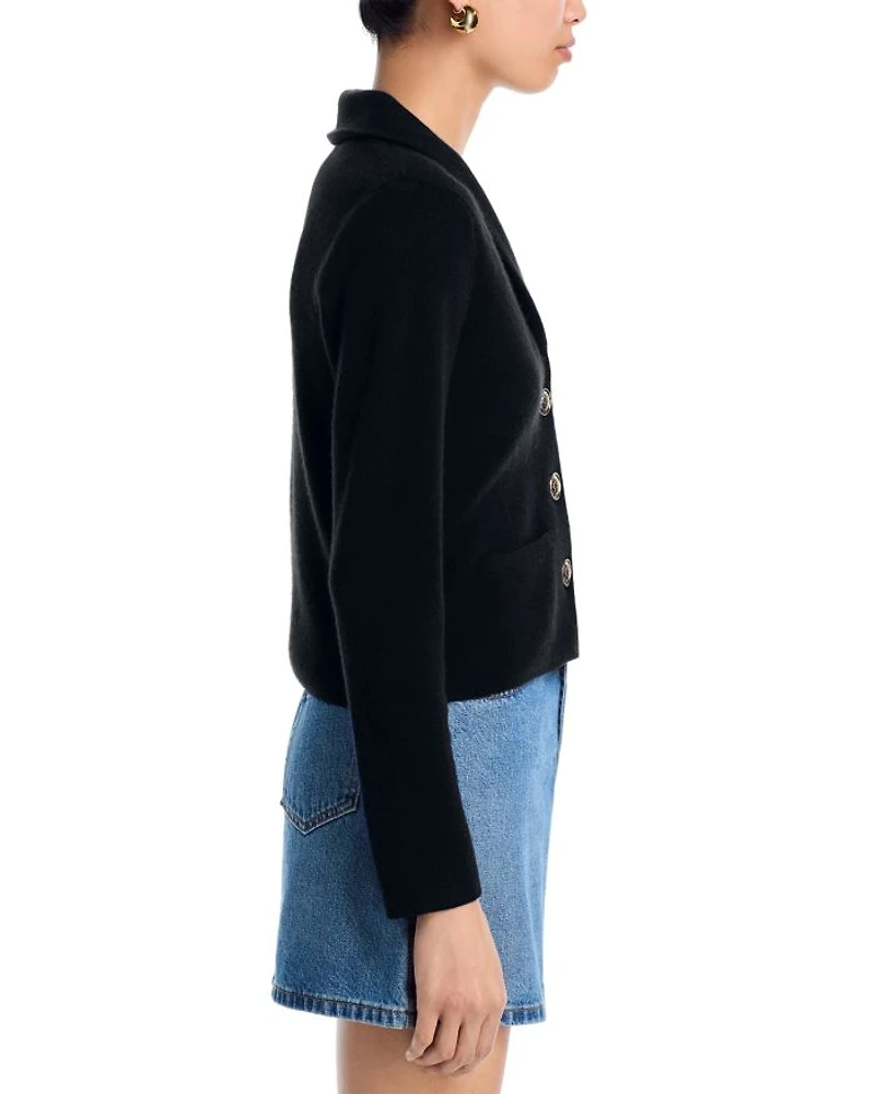 Novelty Button Cashmere Blazer - Exclusive