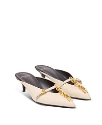Women's Sync Leather Mules with Pointed Toe