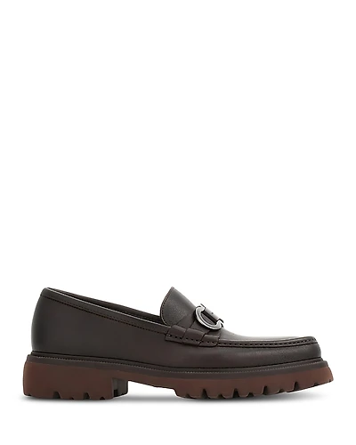 Ferragamo Men's Cocoonvit Saddle Slip On Loafers