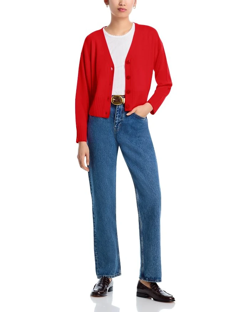 V Neck Cashmere Cardigan