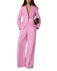 Raine Single Button Linen Suit Jacket