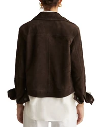 Hanson Suede Trucker Jacket