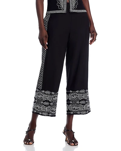Elie Tahari The Oriana Sutache Pants