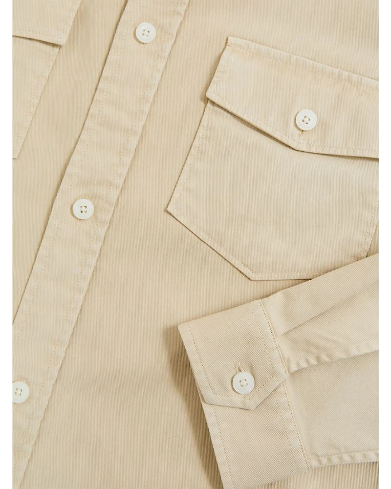 Twill Twin Pocket Oversized Shirt