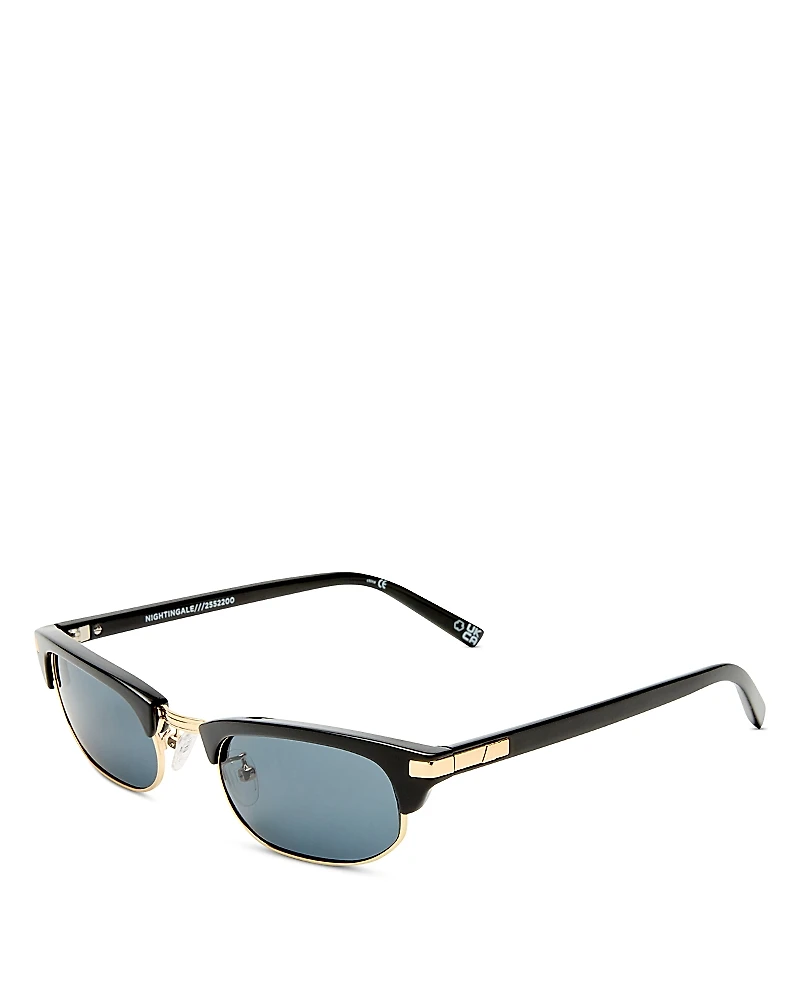 Le Specs Nightingale D Frame Sunglasses, 51mm