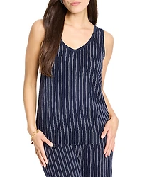 Nic+Zoe Destination Stripe Knit Tank Top