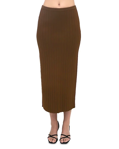 Rosetta Getty Ribbed Midi Skirt