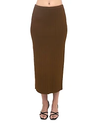Rosetta Getty Ribbed Midi Skirt