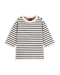 Scotch & Soda Girls' Breton Striped Tie Back Tee - Little Kid, Big Kid