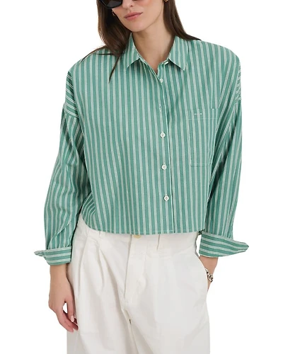 Jo Striped Cropped Shirt