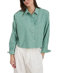 Jo Striped Cropped Shirt