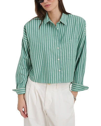 Alex Mill Jo Striped Cropped Shirt