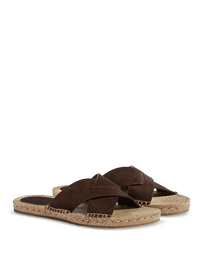 Men's Suede Espadrille Sandals