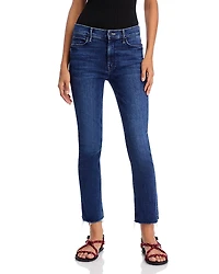 Mother The Dazzler Mid Rise Ankle Straight Jeans