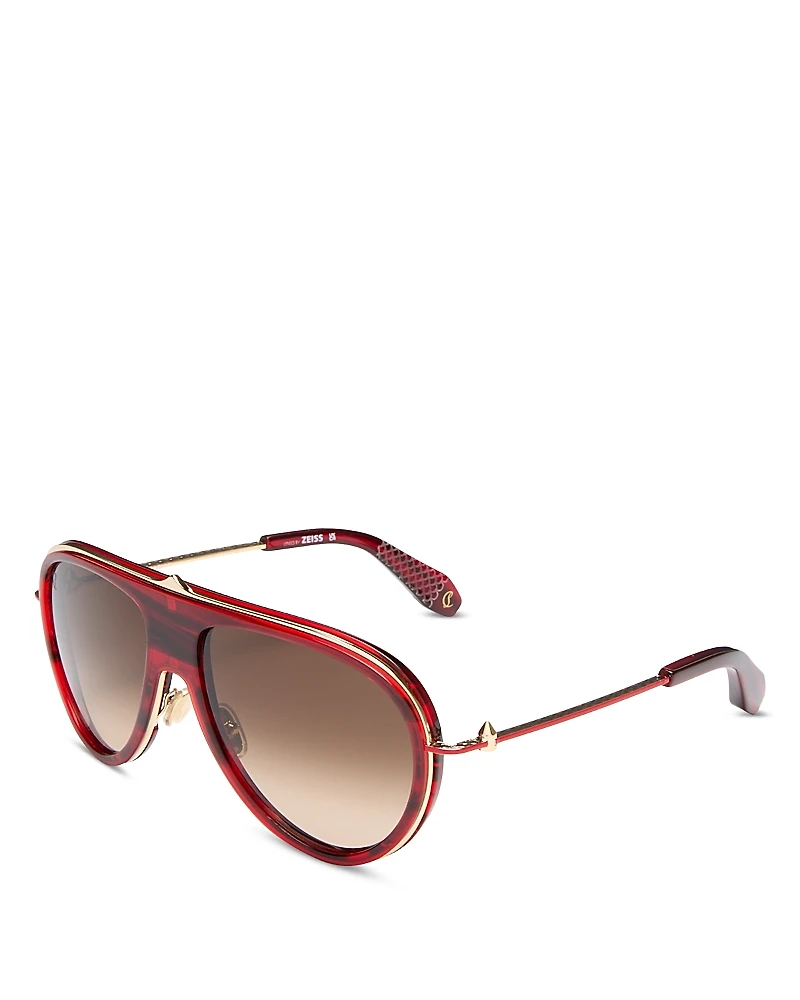 Christian Louboutin Pilot Sunglasses, 61mm