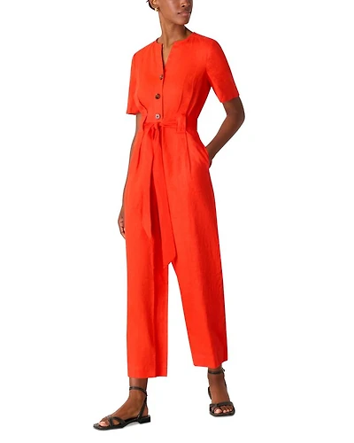 Petites Linen Jumpsuit