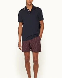 Orlebar Brown Dominic Fine Ribbon Polo Shirt