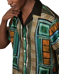 CHE Sala Square Mixed Prints Cuban Shirt